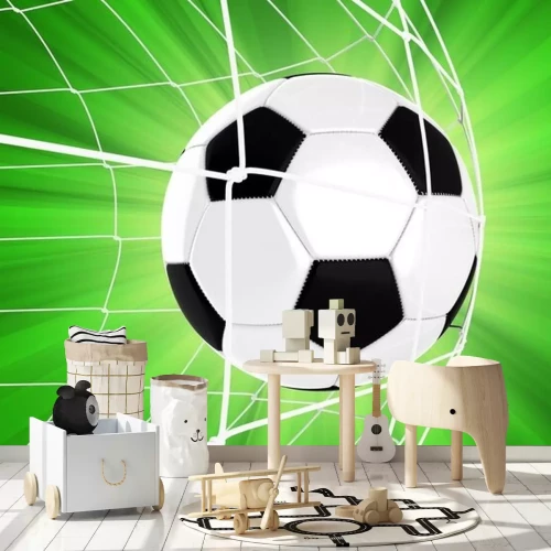 Sticker Bal die in de netto sportenillustratie valt