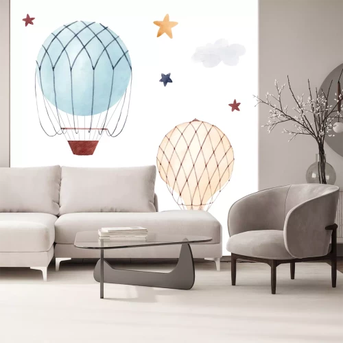 Sticker Ballonnen tussen de sterren