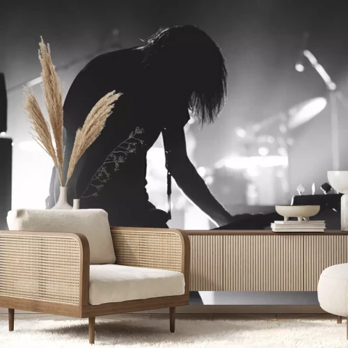 Fotobehang Rock gitarist en concert