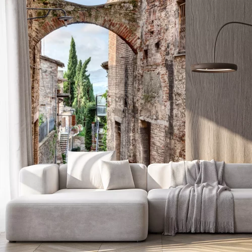 Fotobehang Retro straat in Rome