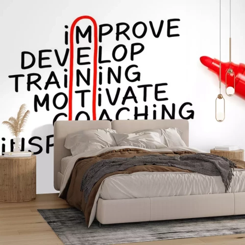 Sticker Begeleidend Kruiswoordraadsel Rood Tellersconcept