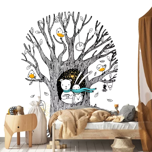 Sticker Boom- en bosdieren