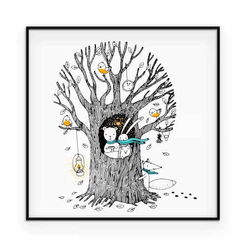 Poster Boom- en bosdieren