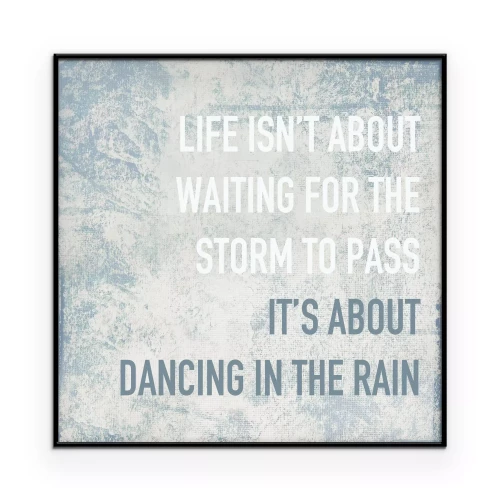 Poster Motiverende quote op een grijze achtergrond