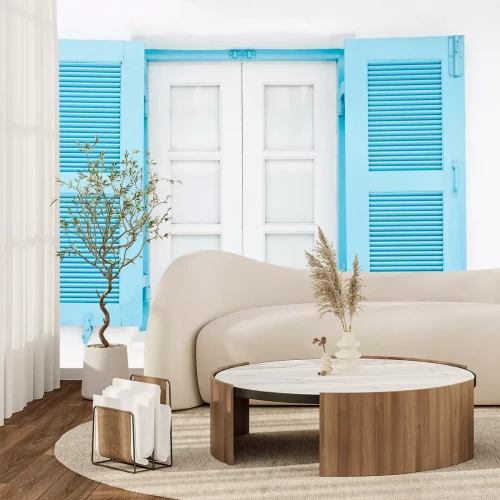 Fotobehang Grieken stijl ramen