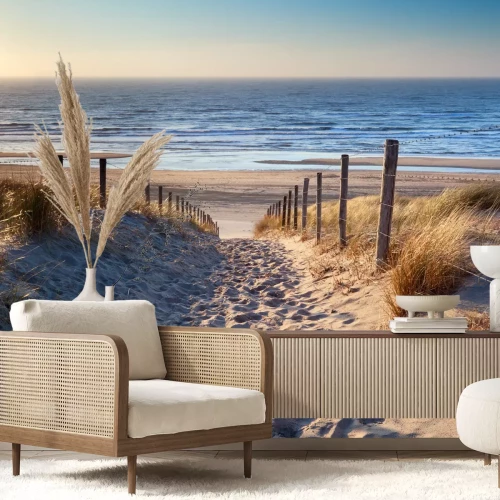 Fotobehang Landschap met de zee