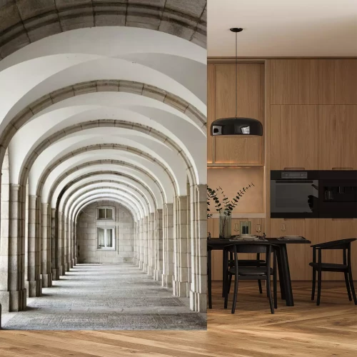 Fotobehang Architectonische details van de benedictijner abdij