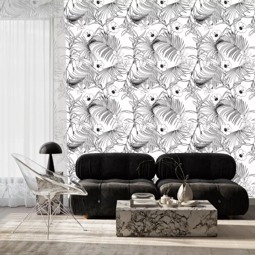 Behang Vector naadloos patroon.