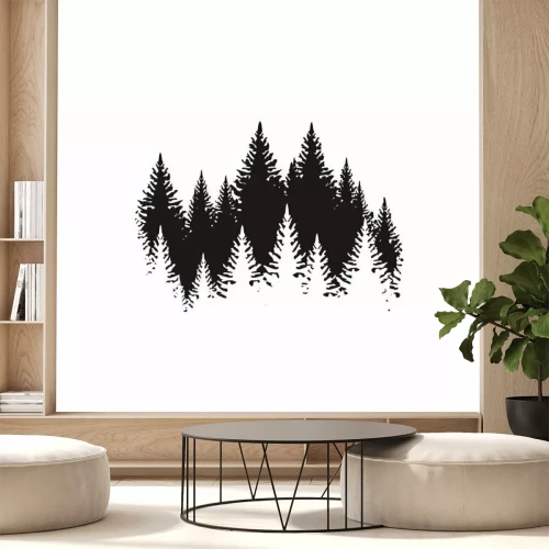 Sticker Силуэт леса