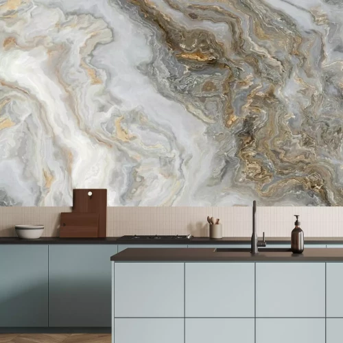 Fotobehang Witte marmeren achtergrond