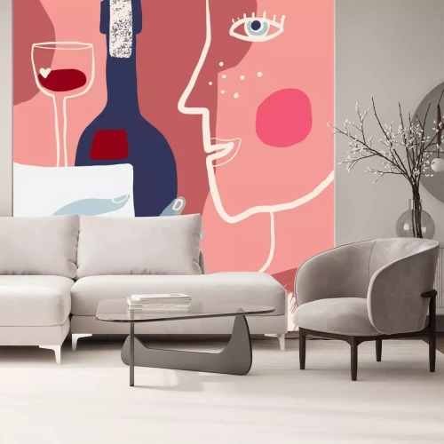 Sticker Abstracte kunst Vector achtergrondcollage