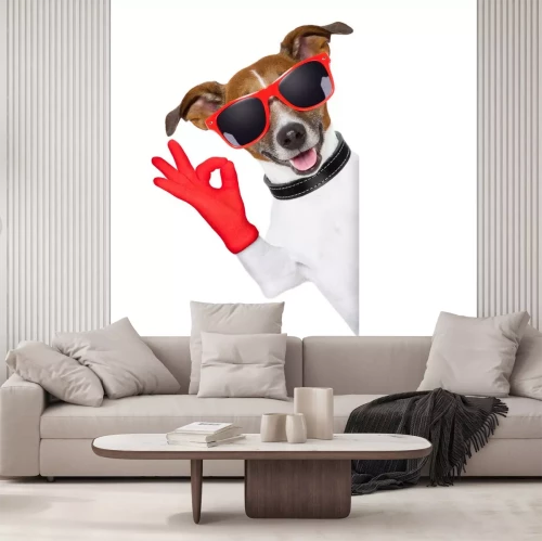 Sticker ok vingers hond