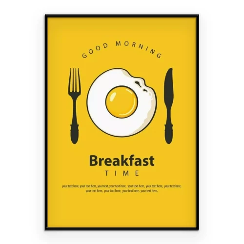 Poster Minimalistische ei-afbeelding