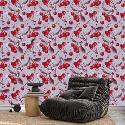 Behang Kersen fruit