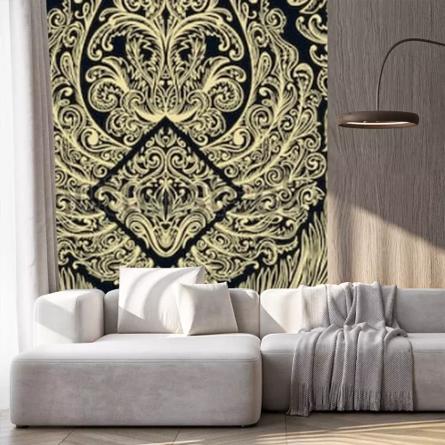 Fotobehang Sierpatroon op een zwarte achtergrond