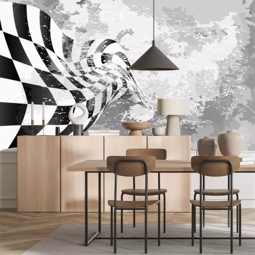 Fotobehang Formule 1 3D vlag