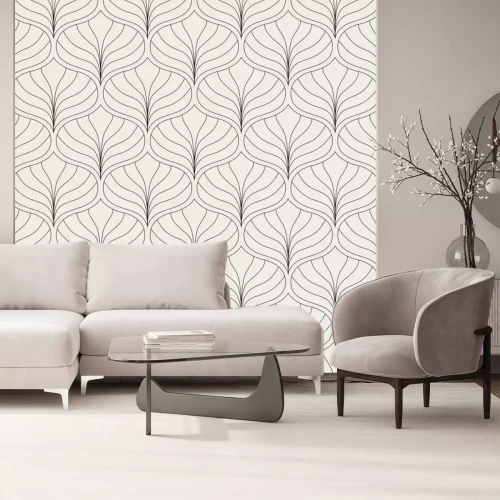 Sticker Barok bladeren patroon