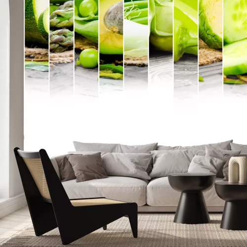 Fotobehang Groene lentegroenten