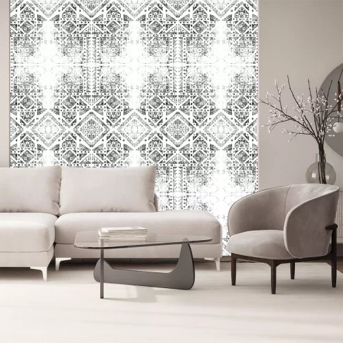 Fotobehang Tribal zwart en wit