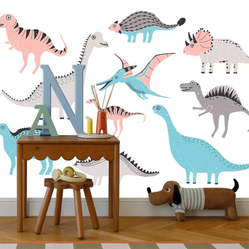 Sticker Cartoon dinosaurussen illustratie voor kinderen
