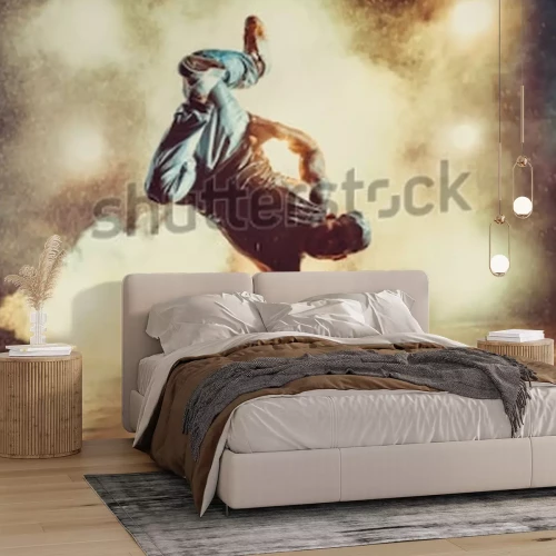 Fotobehang Moderne dans van een jongen