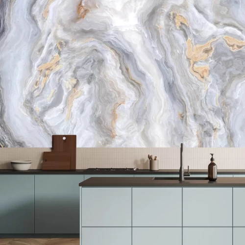 Fotobehang Glamour grijs marmer