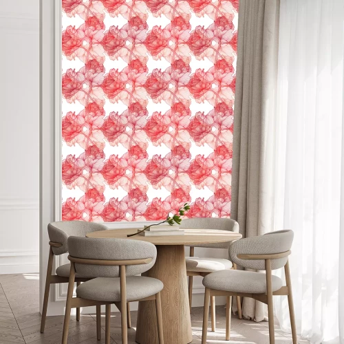 Behang Elegante bloemen met decoraties