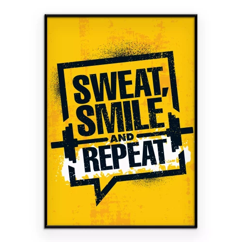 Poster Motiverende quote voor de sportschool