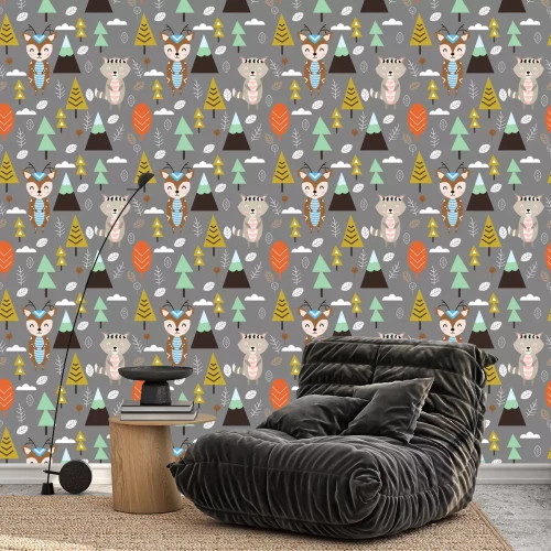 Behang Scandinavisch sprookjesbos