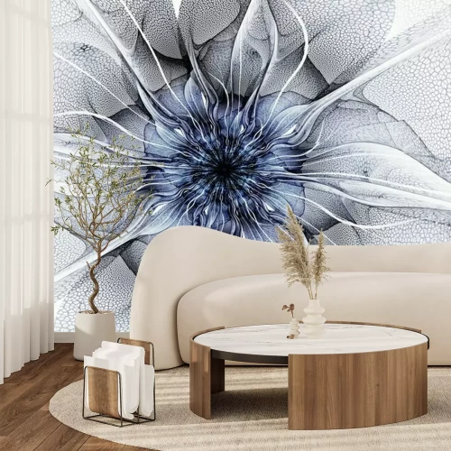 Fotobehang Abstractie die lijkt op een bloem