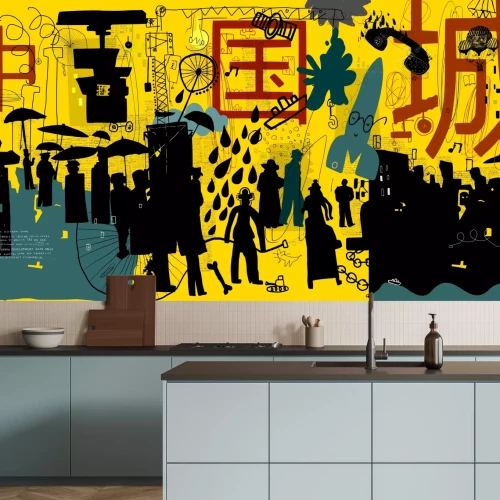 Fotobehang Grote graffiti