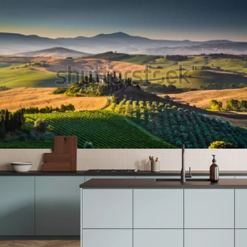 Fotobehang Veld in Italië