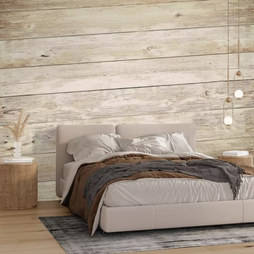 Fotobehang Fijne houten panelen
