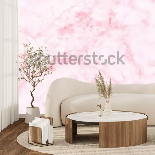 Fotobehang Glamour roze marmer