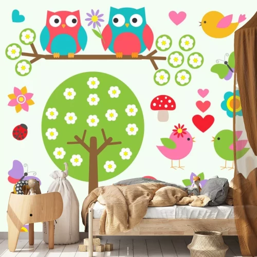 Sticker Een verzameling regenboogafbeeldingen geïnspireerd op de kleurrijke natuur