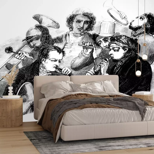 Sticker Diverse Muzikanten