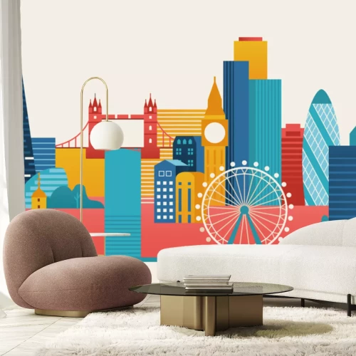 Sticker London city illustration.