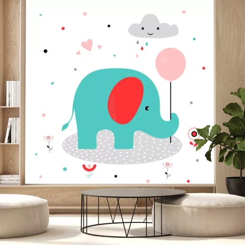 Sticker animals in scandinavian style