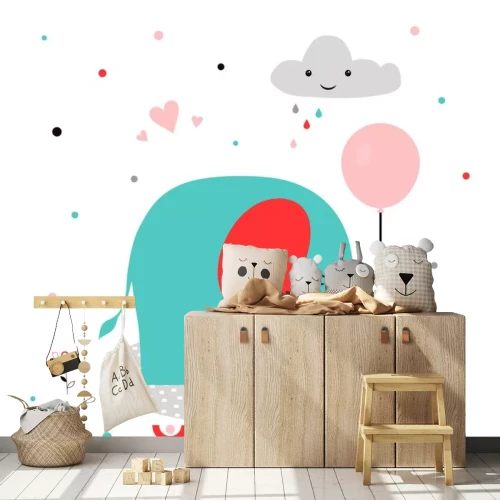 Sticker animals in scandinavian style