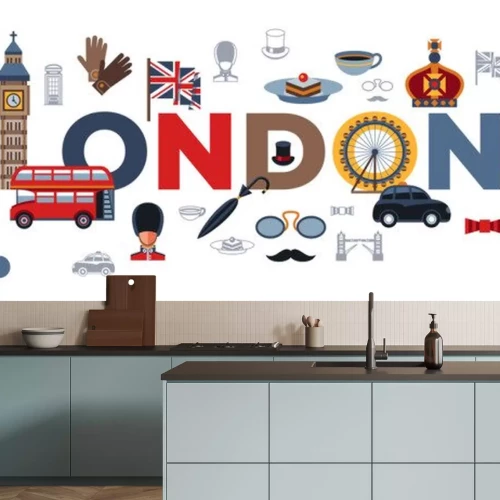 Sticker Digital vector london simple icons