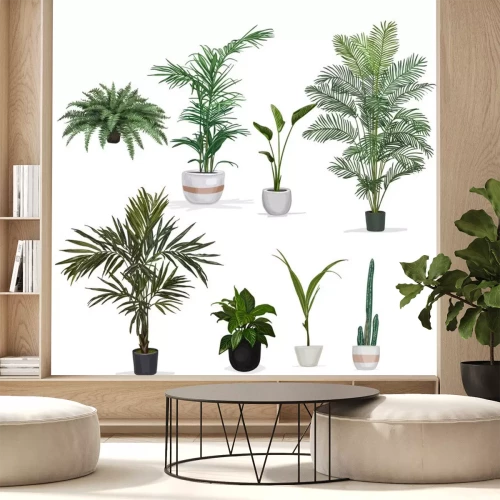 Sticker Hand drawn vector room plant