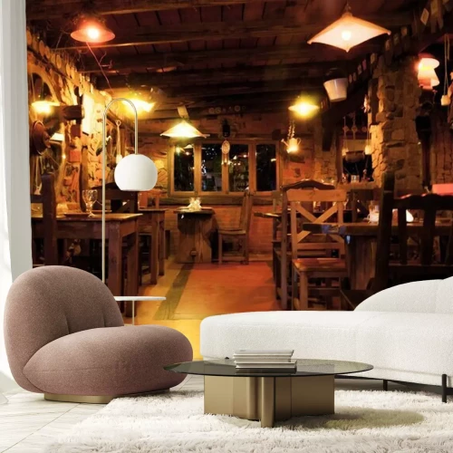 Fotobehang Interior of a beautiful and cozy irish pub