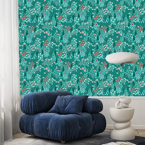 Behang Weiland met wilde bloemen