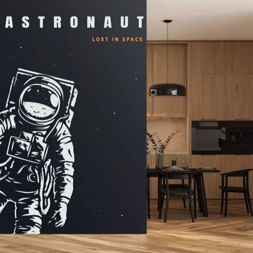 Sticker Vintage galaxy poster