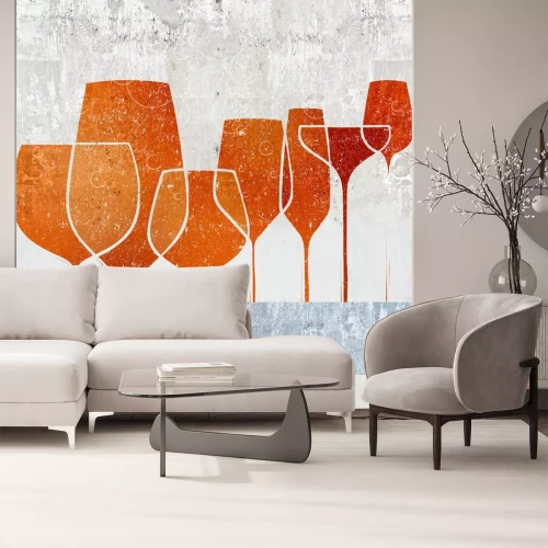 Sticker Afbeeldingen met een bril in een industriële stijl