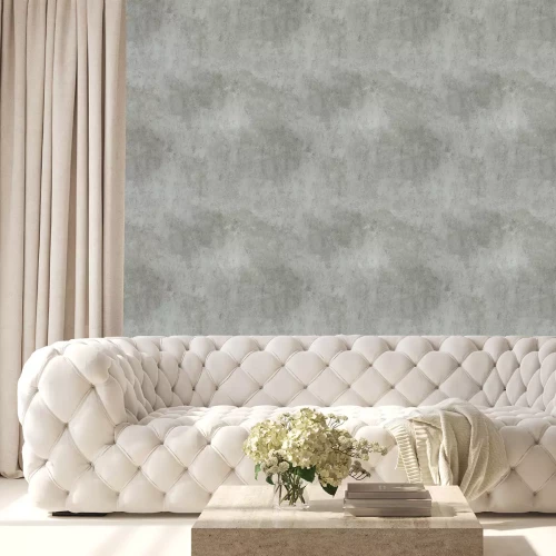 Behang Donker beton in grijsbeige