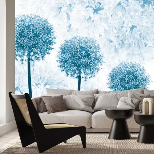 Fotobehang Knoflook bloemen