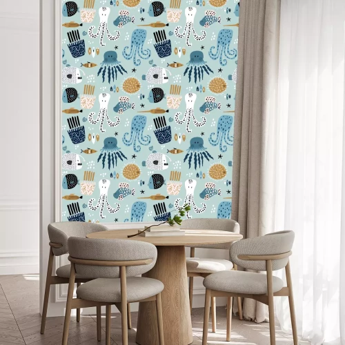 Behang Sprookjesachtige vis in het water