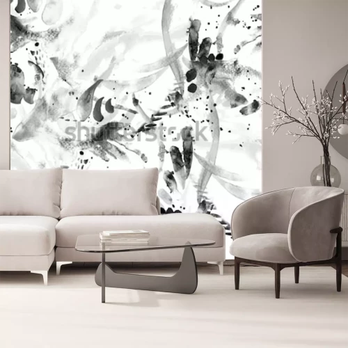 Fotobehang Boho penseelstreken