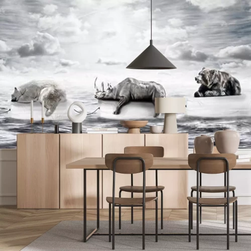 Sticker auf dem meer